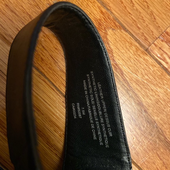 Saks Fifth Avenue black 4” heel ankle strap - Picture 11 of 13